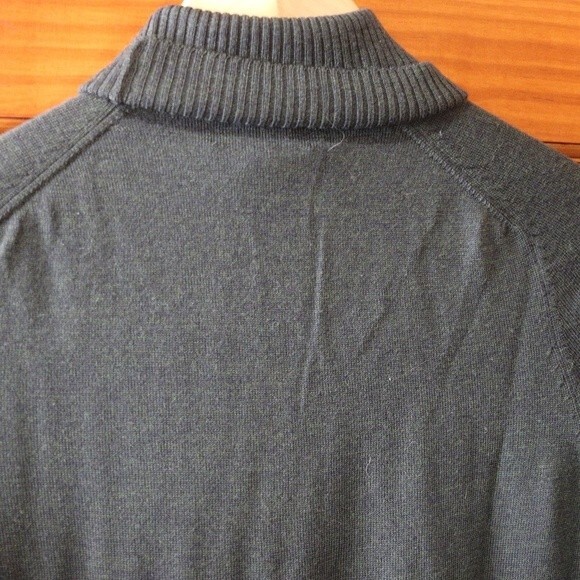 VICTOR ALFARO Vintage Gray Wool Turtleneck Sweater Long Sleeve Medium Designer - Picture 3 of 9